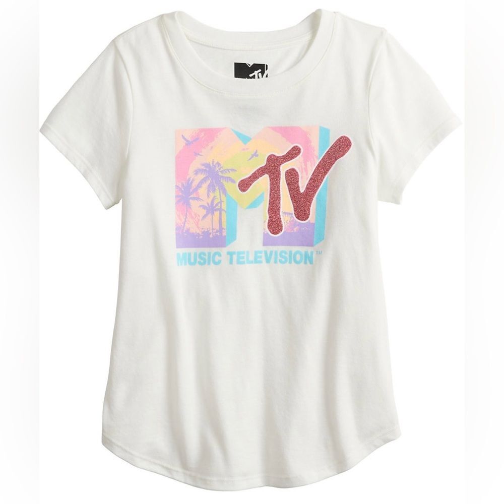 MTV Girls Graphic "MTV"‎ Tee Size M